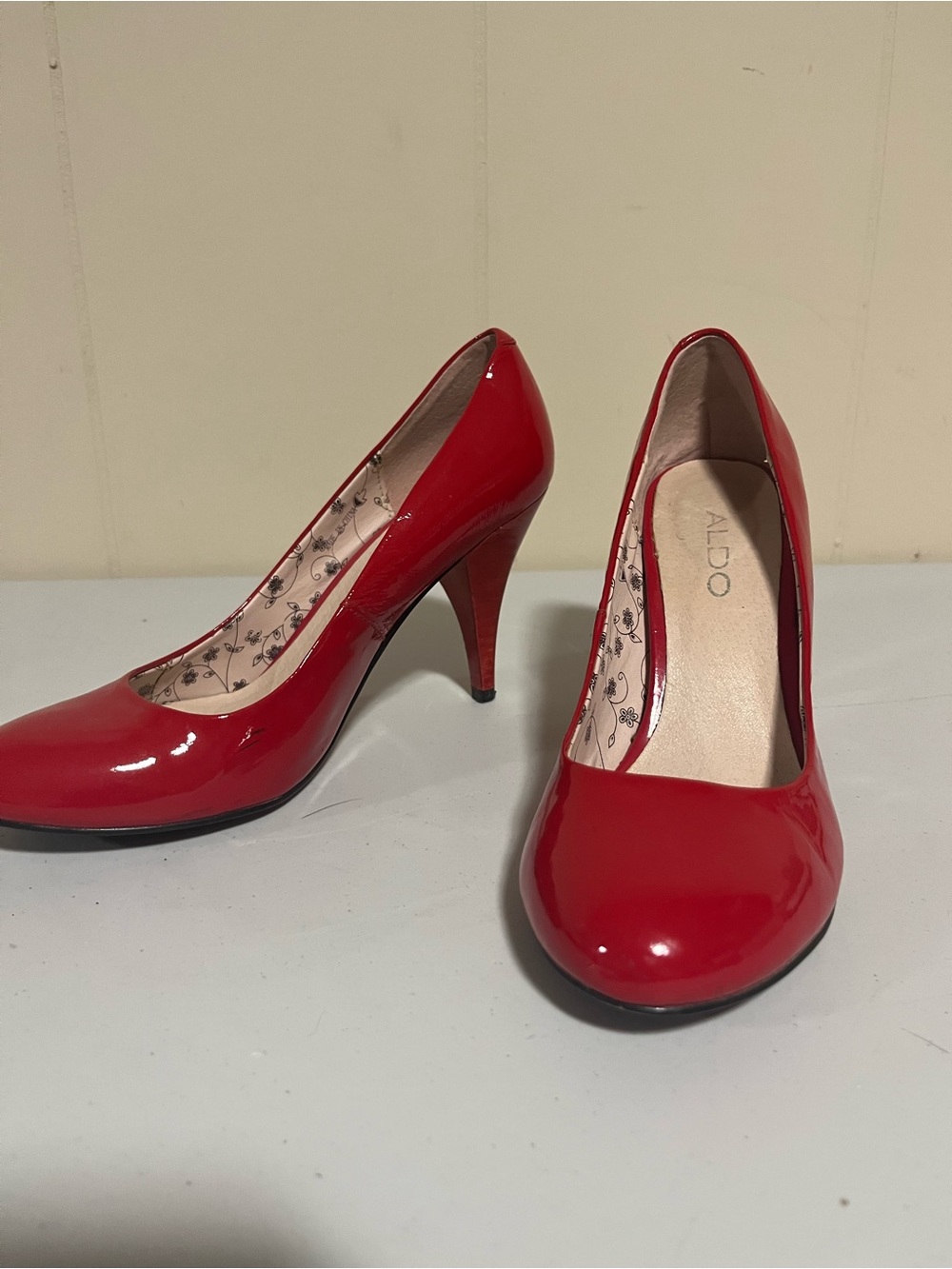 ALDO Red Patent Leather Stiletto Pumps